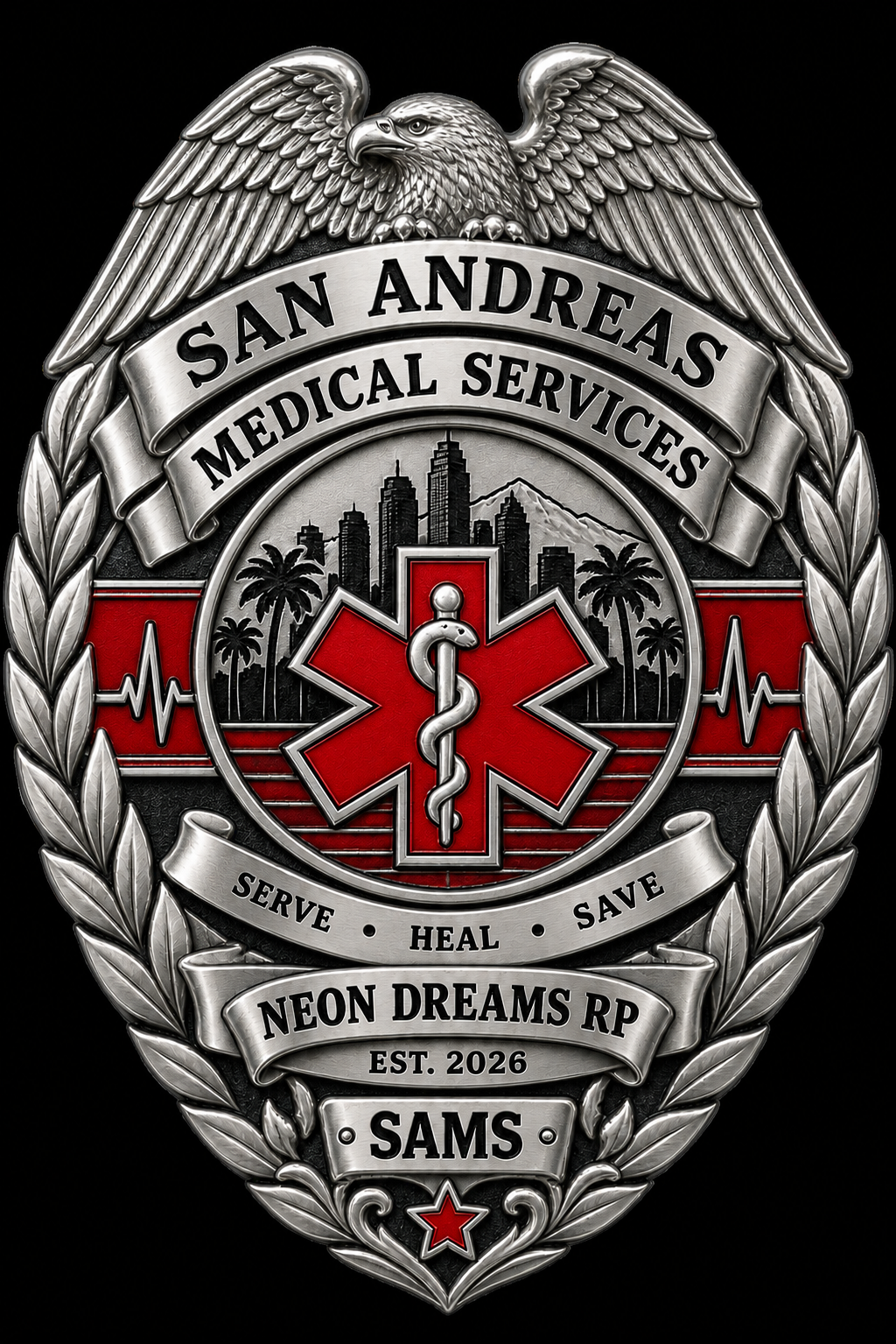 San Andreas Medical Services badge